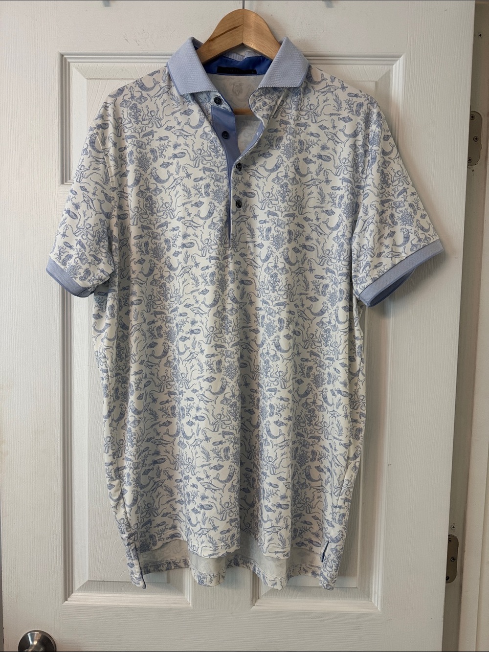 Greyson Ocean Curiosities Polo in Arctic